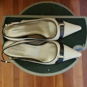 Predictions women 9W kitten heel pointed toe shoes